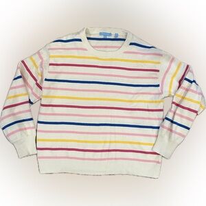 Women’s Draper James sweater large multicolored stripe